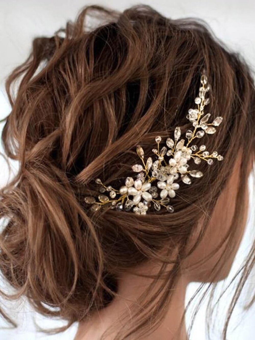 Wedding Hair Accessories Bridal Hair Pieces Pearl Hair Comb | Rhinestone Bride P